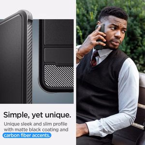 Spigen Rugged Armor dėklas telefonui Samsung Galaxy S23 - matinė juoda