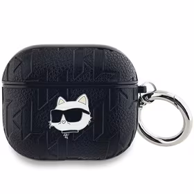 Karl Lagerfeld Monogram Choupette Head dėklas AirPods 3 - juodas