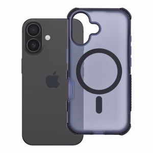 Case for iPhone 16 Forcell F-Protect BumperX Premium compatible with MagSafe navy blue
