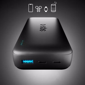 SBS Infinity išorinė baterija 20000mAh 10W LiFePo₄ USB-A USB-C - juoda