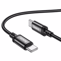 Kabelis USB C į USB C Hoco 3A 60W 2 m X89 juodas