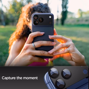 Spigen Optik Pro XL kameros objektyvo stiklas iPhone 17 Pro Max - Juodas