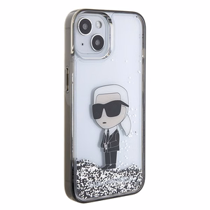 Karl Lagerfeld KLHCP15SLKKNSK dėklas telefonui iPhone 15 6.1" - skaidrus