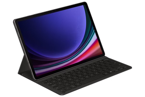 DX720UB Book Cover Keyboard Slim Samsung Galaxy Tab S9/S9 FE/S10 FE/S10 Lite, juodas