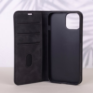 Išmanusis Suede dėklas for iPhone 17 Air 6,6" juodas