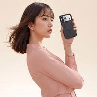 Rock Armor Matte Magnetinė serijos dėklas telefonui Iphone 17 Pro Max juodas