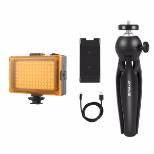 Puluz tiesioginės transliacijos rinkinys trikojis + LED lempa + telefono laikiklis PKT3131B