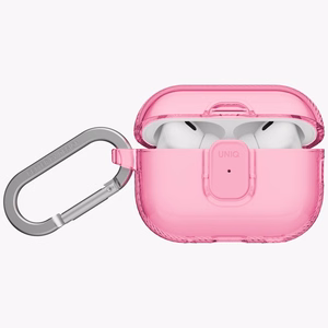 Uniq Glase Pro deklas AirPods Pro 3 Lock deklas - skaidrus rozinis