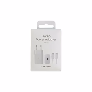 Įkroviklis Samsung EP-T1510XWEGEU 15W su Type-C 1 m laidu, baltas