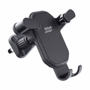 Gravity car phone holder Blue Star Triangular air vent black