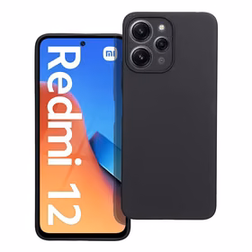 MATT dėklas telefonui XIAOMI Redmi 12 4G / Redmi 12 5G juoda