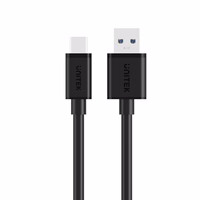 UNITEK Y-C474BK USB kabelis USB 3.2 Gen 1 (3.1 Gen 1) 1 m USB A USB C Juoda