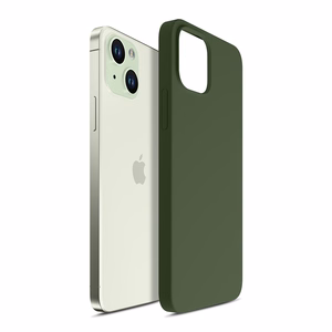 3mk Hardy Silicone MagDėklas iPhone 15 Plus - žalias