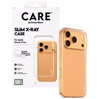 CARE by PanzerGlass Madingas X-Ray Minkštas Pagrindinis dėklas telefonui iPhone 17 Pro - Skaidrus