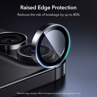 ESR Armorite kameros dangtelis iPhone 16 / 16 Plus / 17 - juodas