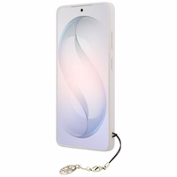 GUESS dėklas for SAMSUNG S26 Ultra GUHMS26LGF4GPI (PU 4G Classic Logo with Charm) rožinis