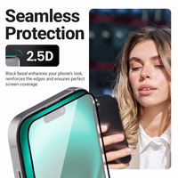 Crong 3D Armor Glass - Tempered Glass iPhone 17e / 16e / 14 / 13 / 13 Pro + Installation Frame