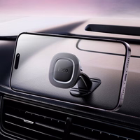 HOCO magnetinis automobilio laikiklis centrinei konsolei H73 juodas metalinis pilkas