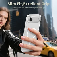 Tech-Protect MagFlex Magnetinis dėklas telefonui iPhone 17 Air - Skaidrus matinis