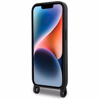 Karl Lagerfeld KLHCP15XSCBSKNK iPhone 15 Pro Max 6.7" kietas dėklas juodas/juodas Crossbody Silikoninis Ikonik