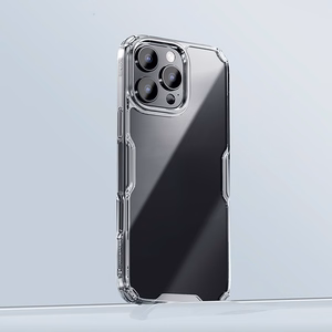 Nillkin Nature Pro dėklas telefonui iPhone 16 Pro - permatomas ir baltas