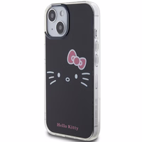 Hello Kitty IML Kitty Face dėklas telefonui iPhone 15 - juodas