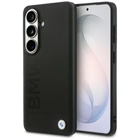 BMW Leather Hot Stamp MagSafe Dėklas for Samsung Galaxy S26 Plus - juodas