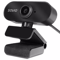 Savio CAK-04 internetinė kamera 720 MP 1280 x 720 pikseliai USB Juoda