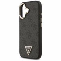 Guess 4G Triangle Logo MagSafe dėklas telefonui iPhone 17 - juodas ir auksinis