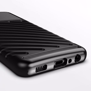 Thunder dėklas telefonui lankstus tvirtas atsparus TPU dėklas Samsung Galaxy A22 4G mėlynas