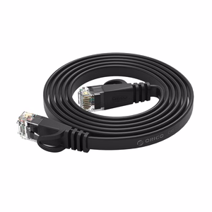 Orico PUG-C7B CAT7 10Gbps RJ45 Ethernet Network Cable Internet LAN Flat 5m - Black