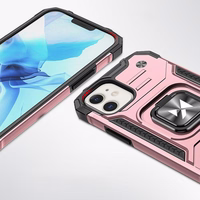Wozinsky Ring Armor iPhone 14 dėklas telefonui su magnetiniu laikikliu ir žiedu, aukso spalvos