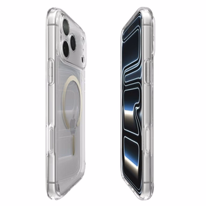 Spigen Ultra Hybrid Magnetinis dėklas telefonui iPhone 17 Pro Max - skaidrus auksinis