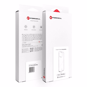 FORCELL F-PROTECT Ilgalaikis plonas dėklas IPHONE 15 Pro Max - skaidrus