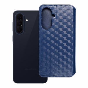 Atverčiamas dėklas Samsung A37 Cubic Book mėlynas