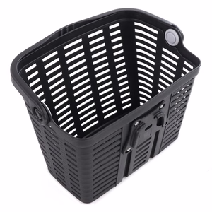 Wozinsky WKR-PK plastic handlebar bicycle basket - black