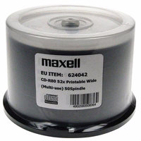 MAXELL CD-R 700MB 52x80 min, verpstė, spausdinamasis diskas
