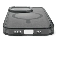 Blizgus dėklas su MagSafe, skirtas Samsung Galaxy S25 Edge – juodas