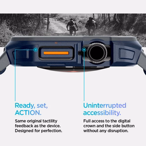 Spigen Lite Fit "Pro" dėklas Apple Watch 10 (46mm) tamsiai mėlynas