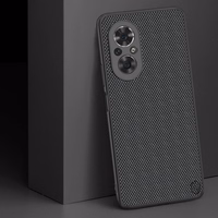 Nillkin Textured dėklas patvarus sustiprintas dėklas su gelio rėmu ir nailono nugarėle Honor 50 SE juodas