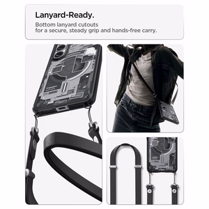 Spigen Ultra Hybrid Mag MagSafe Dėklas for Samsung Galaxy S26 Zero One - Clear juodas