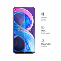 Apsauginis stiklas (m) - mėlynas (m) - Realme 8/8 Pro