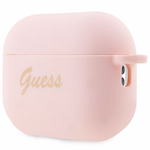 Guess GUAP2LSCHSP AirPods Pro 2 dėklas rožinis/rožinis Silikoninis Žavesio Širdies Kolekcija
