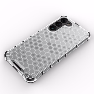 Honeycomb dėklas Samsung Galaxy S23+ šarvuotas hibridinis dangtelis permatomas