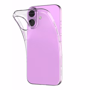 Puro 03 Nude silikoninis dėklas telefonui iPhone 16 Plus - permatomas