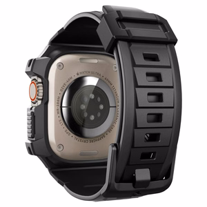 Чехол Spigen Rugged Armor Pro для Apple Watch Ultra (49mm) с ремешком — чёрный