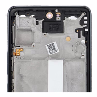 LCD ekranas SAMSUNG A53 A536 HARD OLED su juodu rėmu