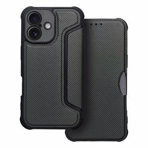 RAZOR knygos tipo dėklas telefonui IPHONE 16 Plus tamsiai žalias