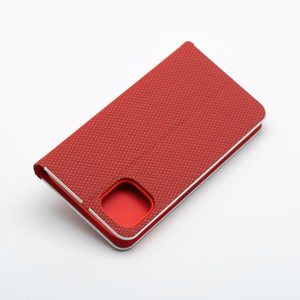 Dėklas telefonui LUNA Book Carbon IPHONE 17 Air raudonas