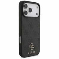 Guess 4G Small Classic Logo MagSafe dėklas iPhone 17 Pro Max - juodas
